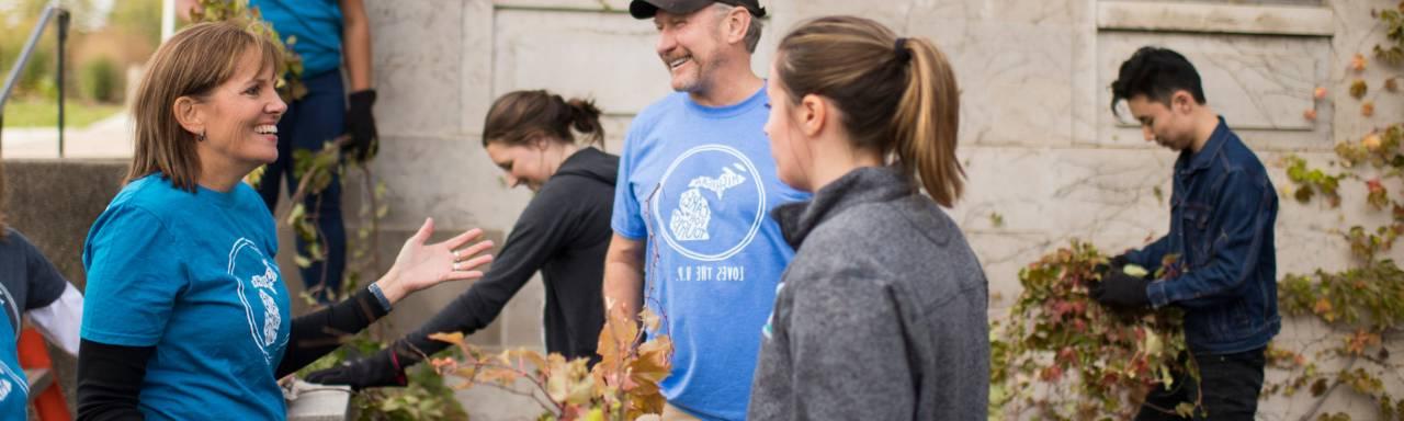 SPHNHA faculty member Patty Janes working on a community engagement project.